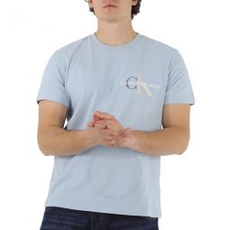 Bayshore Blue Logo Short Sleeve Cotton T-shirt, Size Small