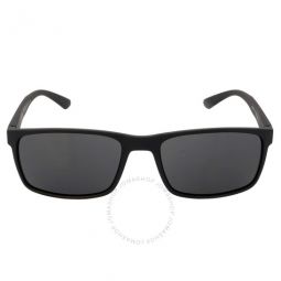 Grey Rectangular Mens Sunglasses