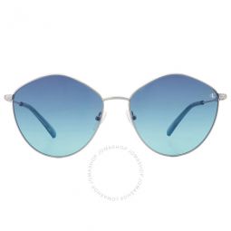 Light Blue Oval Ladies Sunglasses