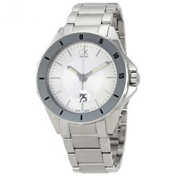 Play Silver Dial Stainless Steel Mens Watch