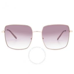 Bordeaux Gradient Square Ladies Sunglasses