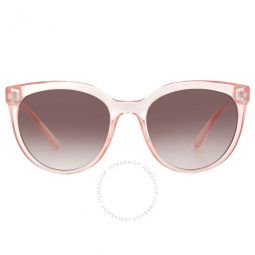 Brown Gradient Oval Ladies Sunglasses