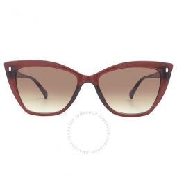 Brown Gradient Butterfly Ladies Sunglasses