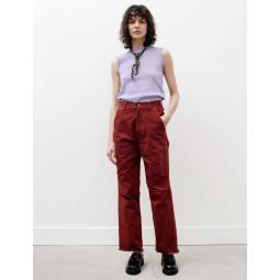 Heavy Twill Worker Pants - Brick Red