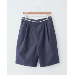 Slim Suit Shorts - Navy
