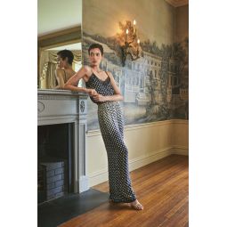 Samantha Pants - Spotted Geo Black