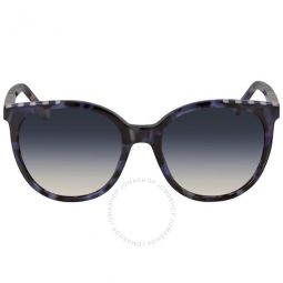 Blue Gradient Oval Unisex Sunglasses