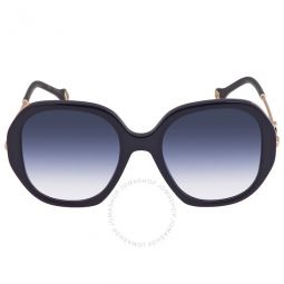 Violet Shaded Rectangular Ladies Sunglasses
