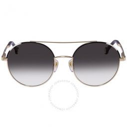 Gradient Grey Round Ladies Sunglasses