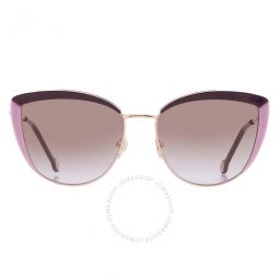Brown Violet Cat Eye Ladies Sunglasses