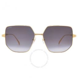 Grey Gradient Flash Geometric Ladies Sunglasses