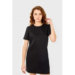 Chloe Cotton/Polyester Dress - Black