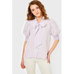 Peggy Linen Top - Orchid Hush
