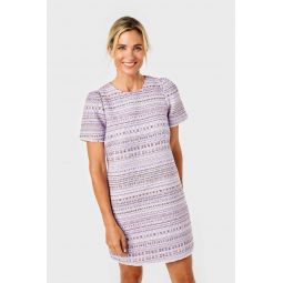 Chloe Tweed Dress - Lavender