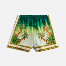 silk shorts with drawstrings