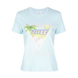 Tennis Club Icon Printed Fitted T-Shirt