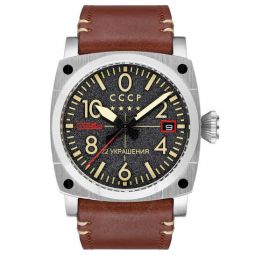 Aviation Gurevich Automatic Black Dial Mens Watch