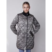 Charlie B Womens Long Quilted Puffer Jacket