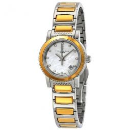 Parisii Diamond Mother of Pearl Dial Two-Tone Ladies Watch