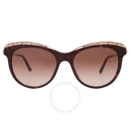 Brown Gradient Butterfly Ladies Sunglasses