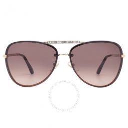 Brown Gradient Pilot Ladies Sunglasses