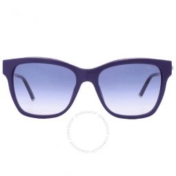 Blue Gradient Square Ladies Sunglasses