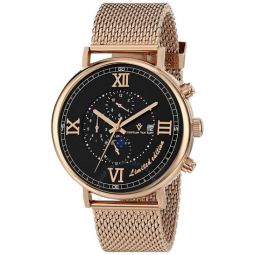 Somptueuse LTD Chronograph Automatic Black Dial Mens Watch