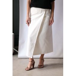 Sadiq Skirt - White Denim