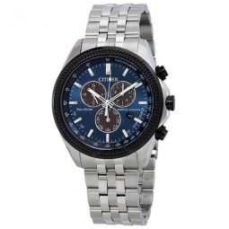 Brycen Perpetual Chronograph Blue Dial Mens Watch