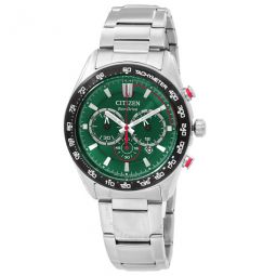 Chronograph Eco-Drive Green Dial Mens Watch