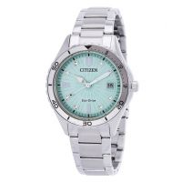 Marine Lady Crystal Eco-Drive Green Dial Watch