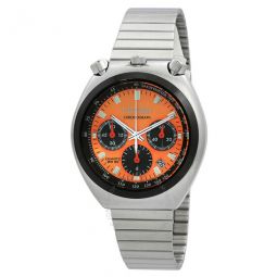 Chronograph Quartz Orange Dial Unisex Watch
