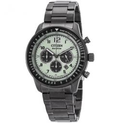 Chronograph Eco-Drive Green Dial Mens Watch