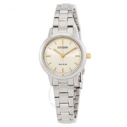 Eco-Drive Light Gold Dial Ladies Watch