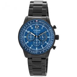 Open Box - Chronograph Eco-Drive Blue Dial Mens Watch