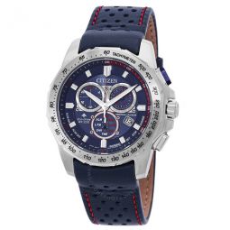 Promaster MX Perpetual Alarm Chronograph Blue Dial Mens Watch