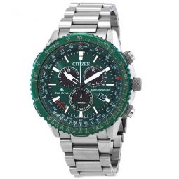 Promaster Air A-T World Time Chronograph GMT Green Dial Mens Watch