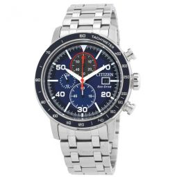 Brycen Chronograph Eco-Drive Blue Dial Mens Watch