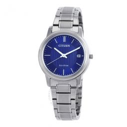 Eco-Drive Blue Dial Stainless Steel Ladies Watch
