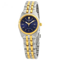 Corso Eco-Drive Blue Dial Two-tone Ladies Watch