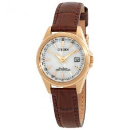 Perpetual World Time White Dial Ladies Watch