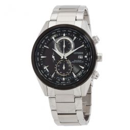 Radio-Controlled Perpetual Black Dial Mens Watch