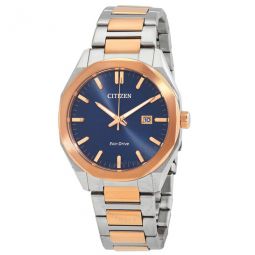 Eco-Drive Dark Blue Dial Mens Watch