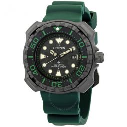 Eco-Drive Promaster Diver Green Dial Super Titanium Mens Watch