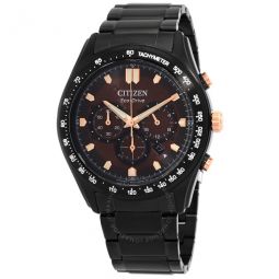 Chronograph Eco-Drive Brown Dial Mens Watch
