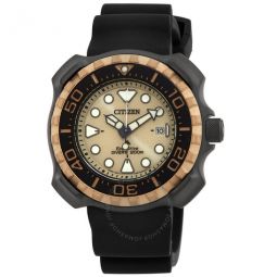 Eco-Drive Promaster Marine Gold Dial Mens Watch