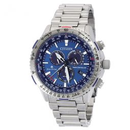 Promaster Perpetual Alarm World Time Chronograph Blue Dial Mens Watch