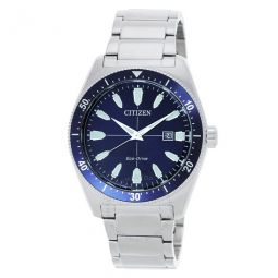 Brycen Eco-Drive Blue Dial Mens Watch