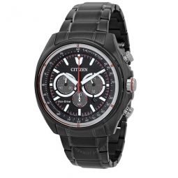 Racer Chronograph Eco-Drive Black Dial Mens Watch
