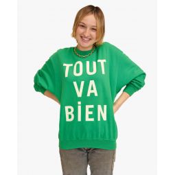 Oversized Tout Va Bien Sweatshirt - Green